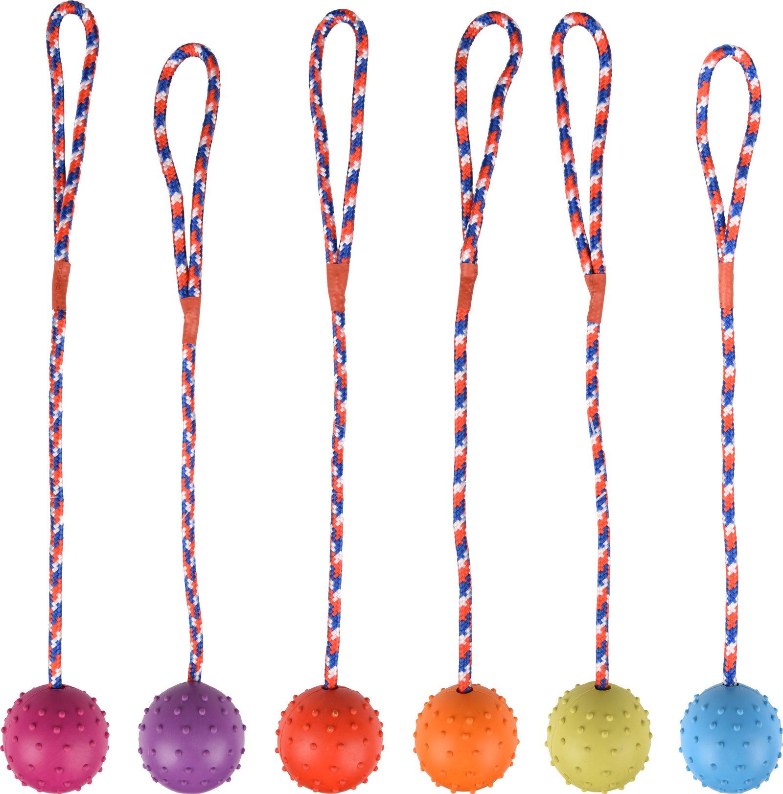 FL 507424 Rubber ball 5.5cm with bell on rope