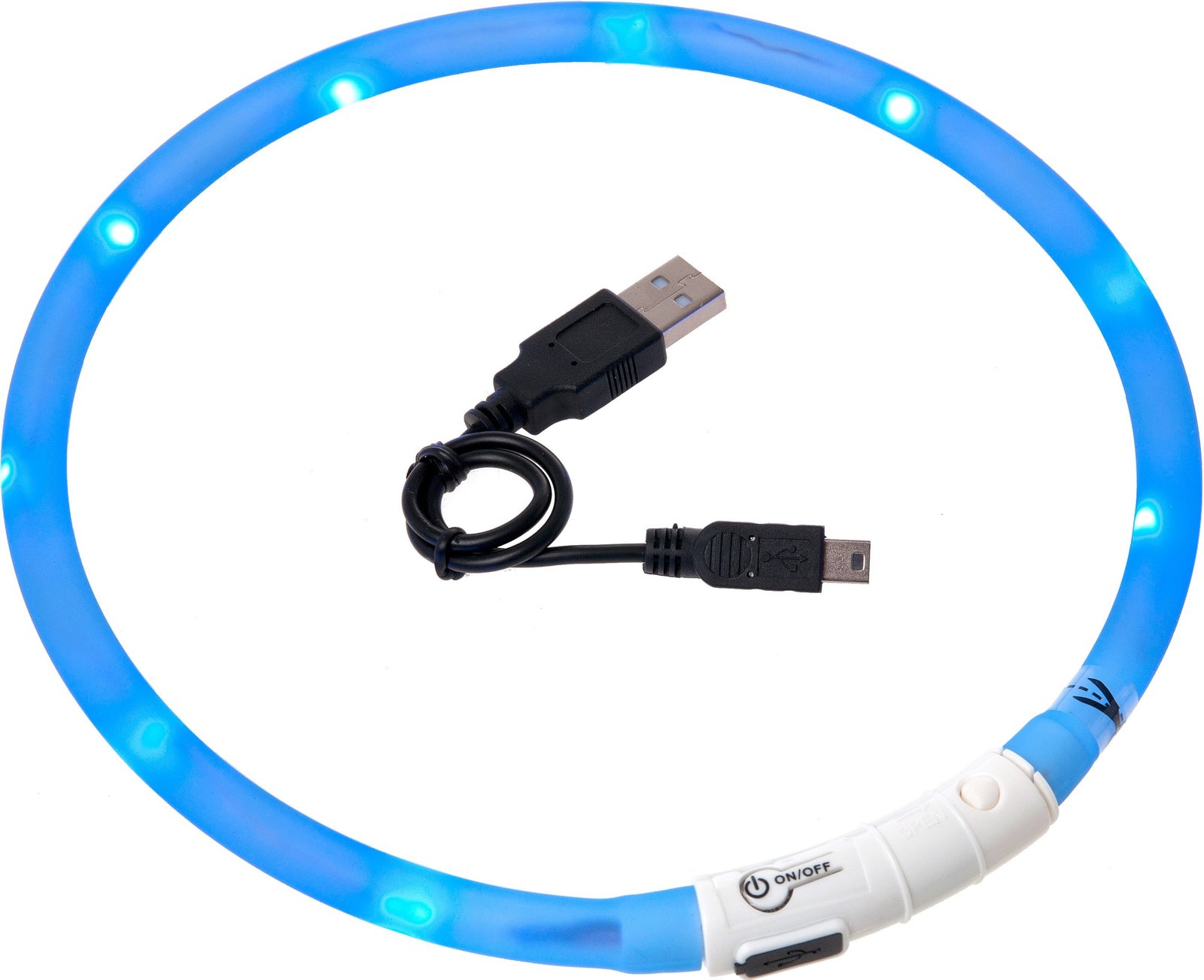 FL 64906 VISIO LIGHT LED COLLAR BLUE 70CM