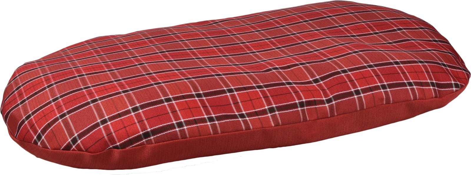 FL 517431 CUSHION OVAL+ZIPPER BAIRD 100CM RED