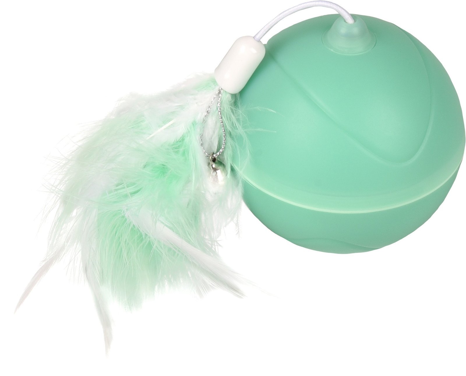 FL 560769 CT LED BALL MAGIC MECHTA 2 IN 1+USB+FEATHERS GREEN 7CM