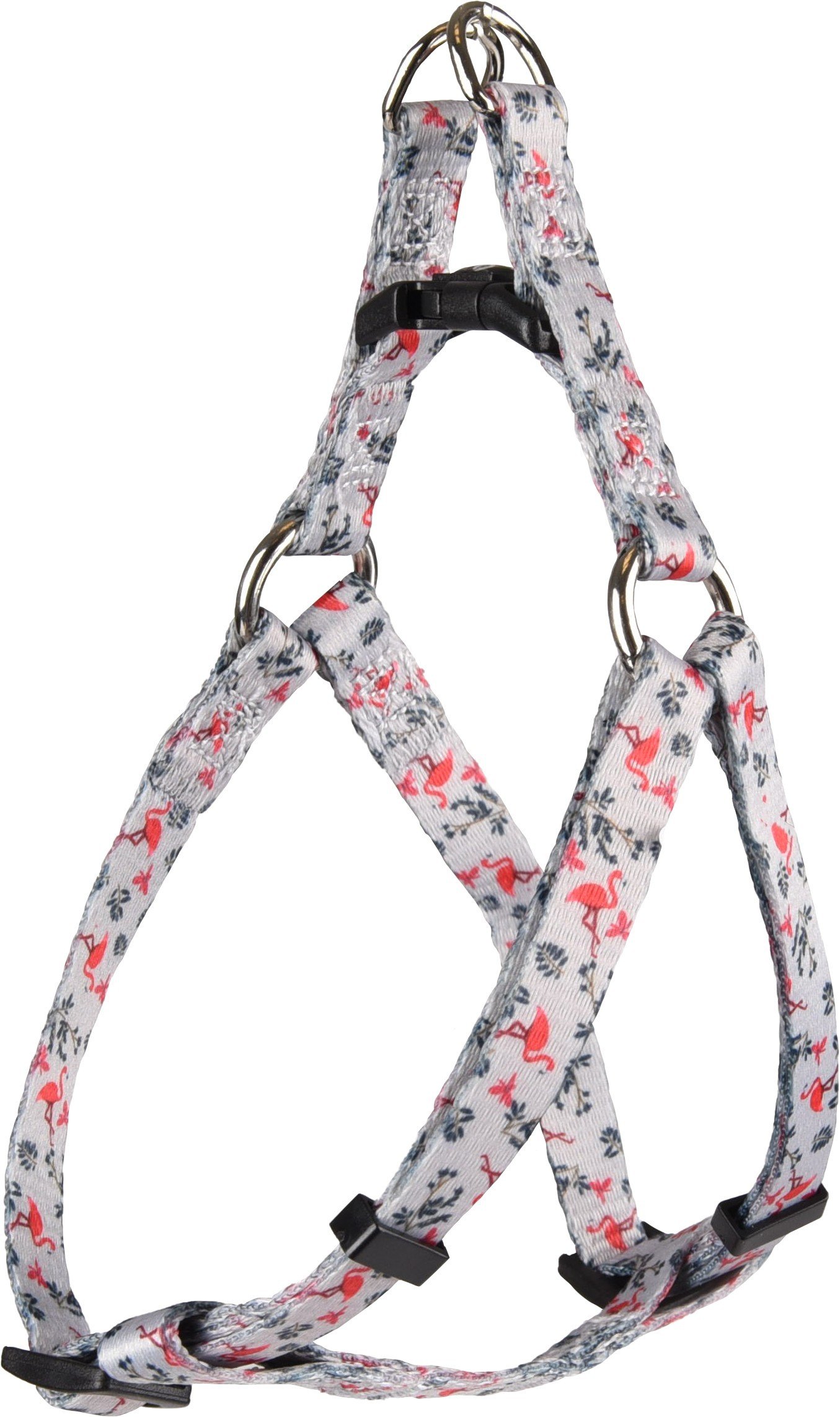 FL 520110 HARNESS STEP&GO SAMAR LIGHT GREEN WITH FLAMINGO 30-40CM 10MM