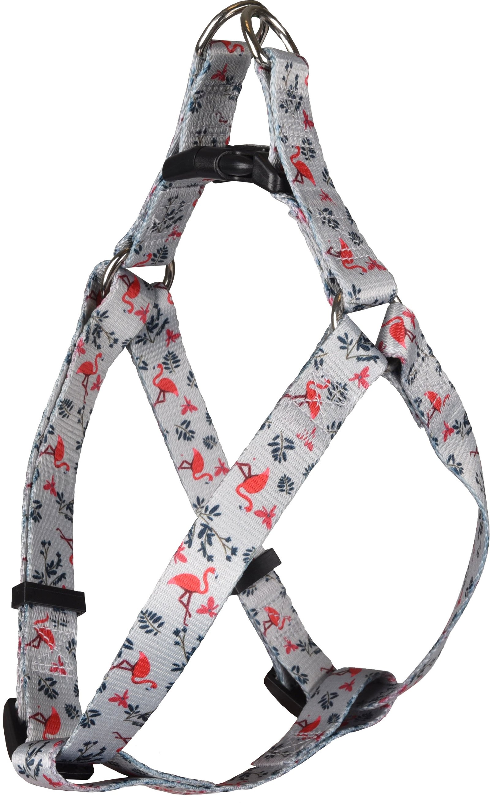 FL 520112 HARNESS STEP&GO SAMAR LIGHT GREEN WITH FLAMINGO 45-60CM 20MM