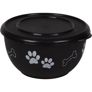 FL 520529 FEEDING BOWL WITH LID KENA BLACK M 15CM800ML