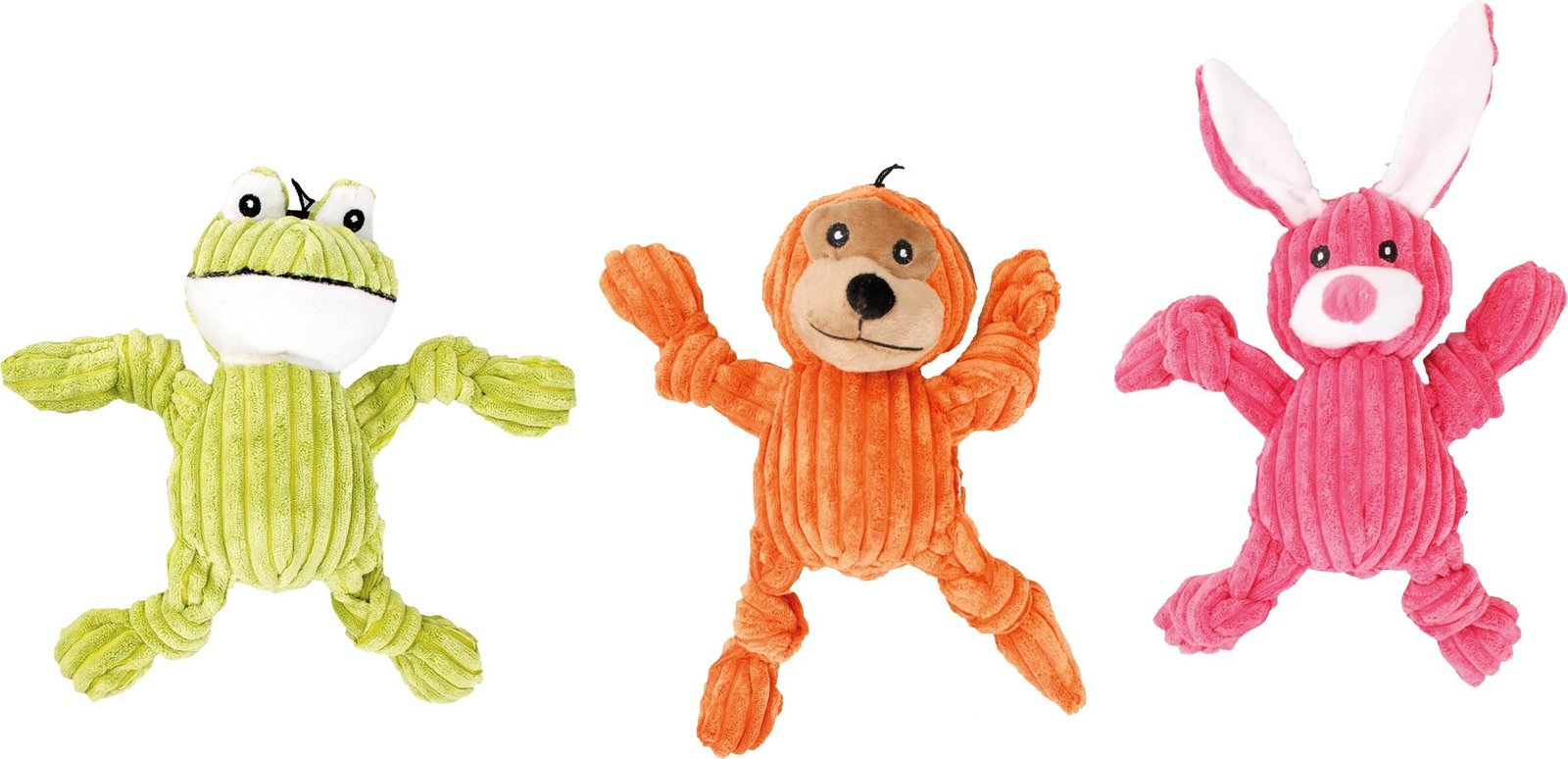 FL 513868 Dog toy connie corduroy 3 ass