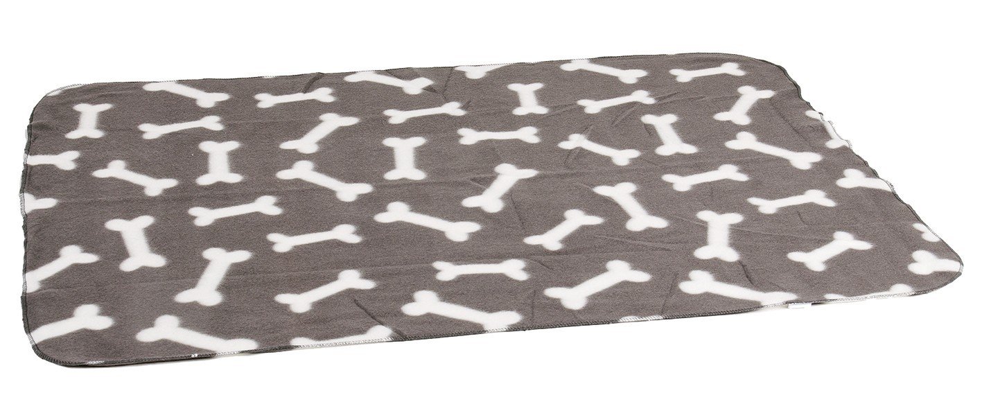 FL 514609 FLEECE BLANKET GREY BONE 150x130CM