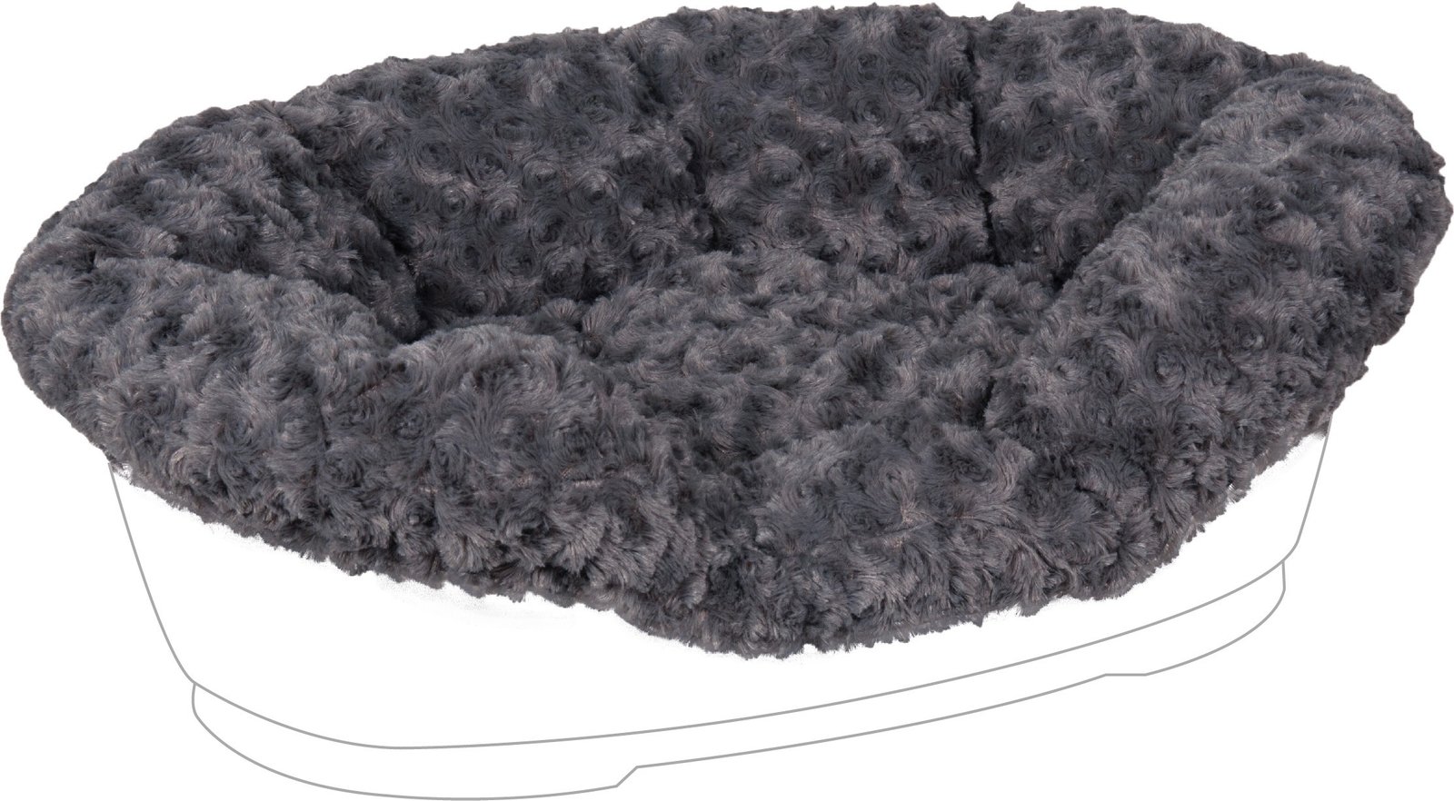 FL 514572 COVER PET BED CUDDLY GREY 80/90CM
