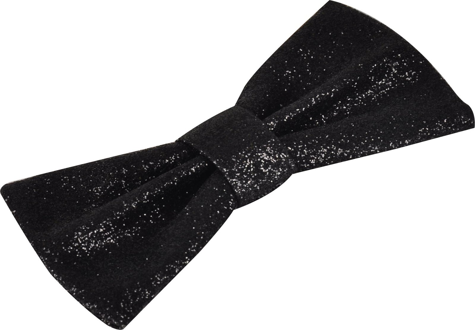 FL 516256 COLLAR ACCESSORY KIBO GLITTER BOW TIE BLACK 10,5CM