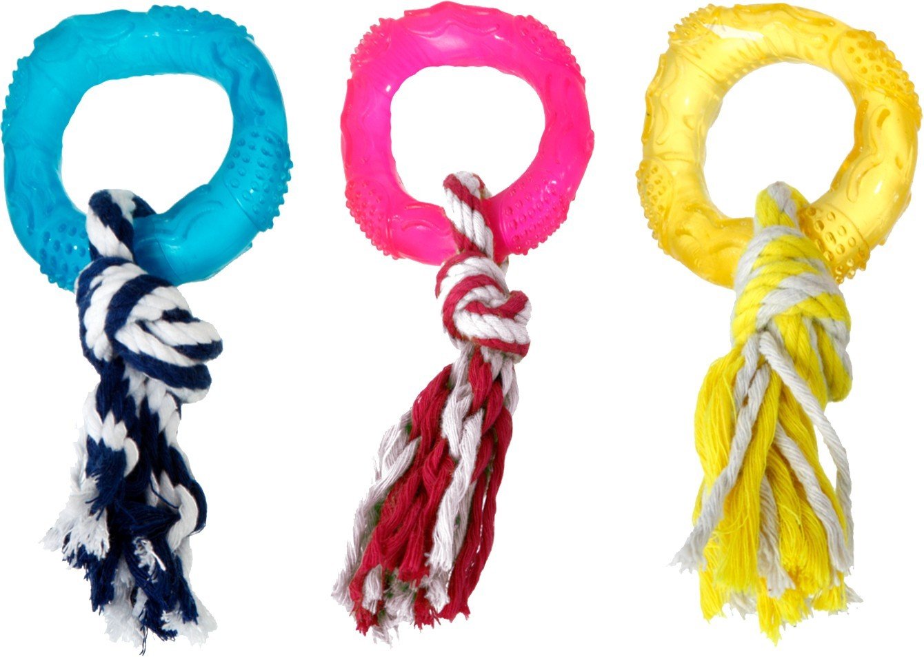 FL 1030991  TPR RING WITH ROPE 8CM ASSORTMENT