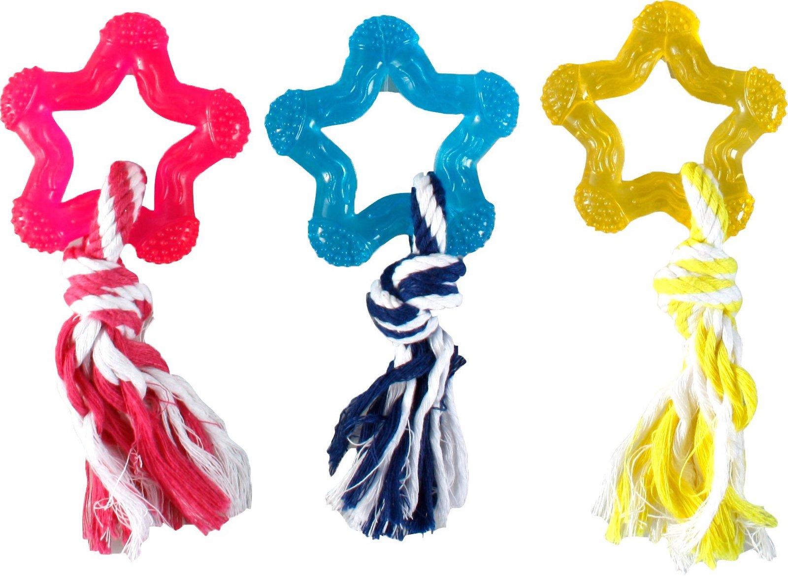 FL 1031005  TPR STAR WITH ROPE 8CM ASSORTMENT