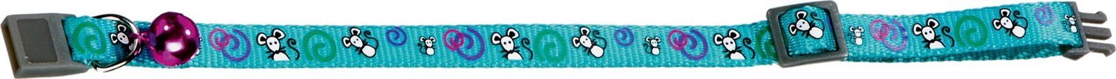 FL 1031357  COLLAR CAT AS MICE TURQ. 30CM10MM