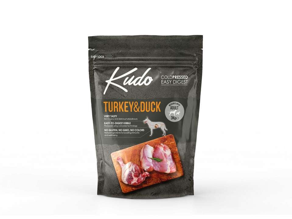 KU 3kg Kudo Turkey&Duck medium maxi Adult
