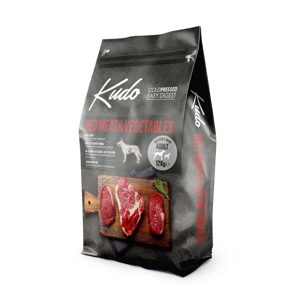 KU 12kg Kudo Red Meat&Vegetables M/M Adult