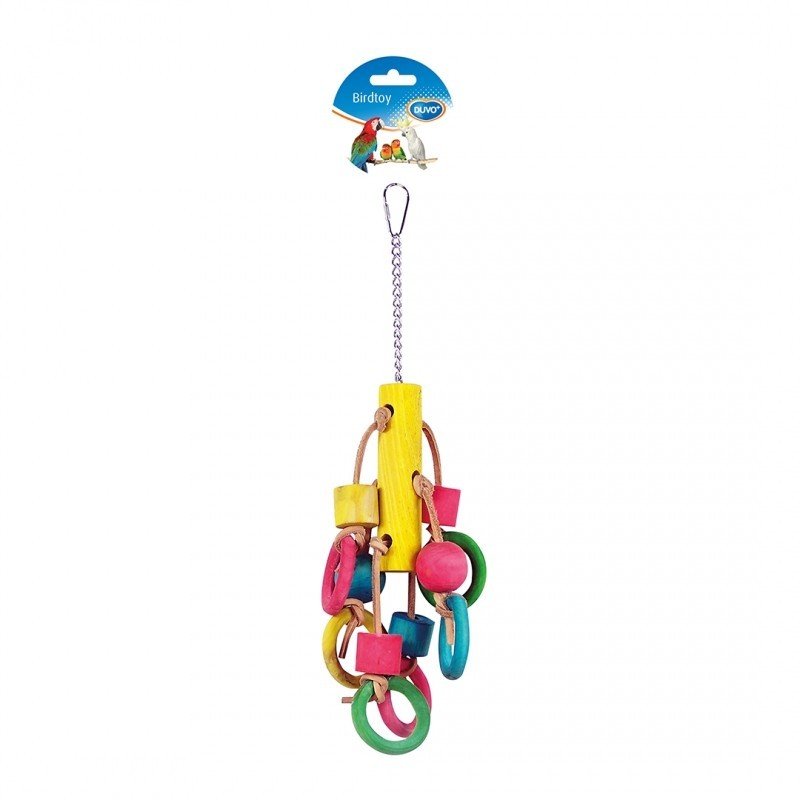 DV 4745009 Colorful Wooden Rings & Cubes 33cm