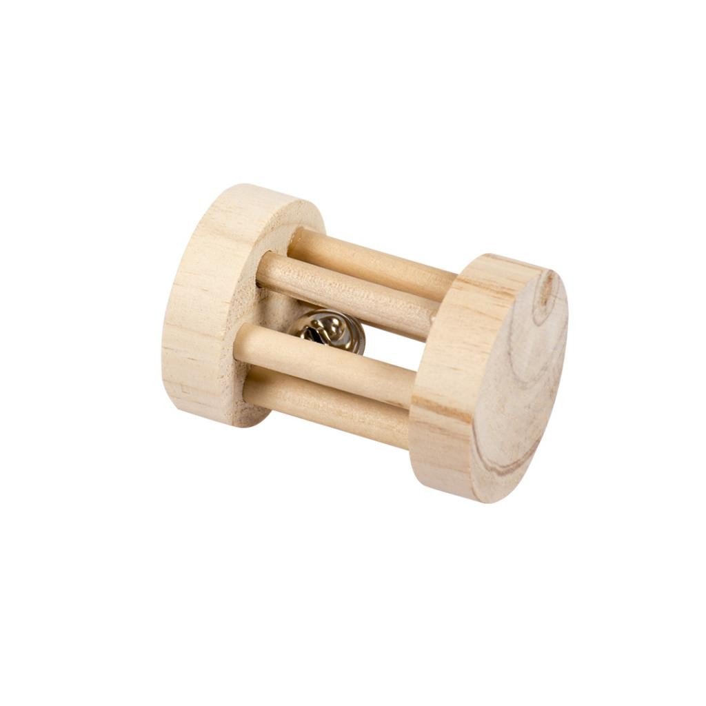 DV 4956004 Wooden Play Roll With Bell 5x7cm