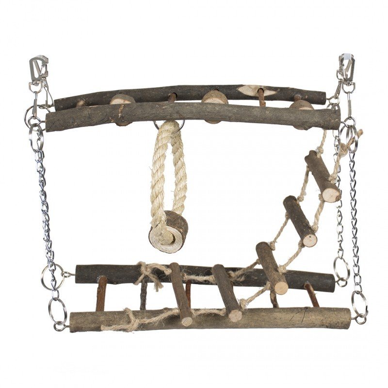 DV 10241 Wooden Suspension Bridge 27x17x7cm