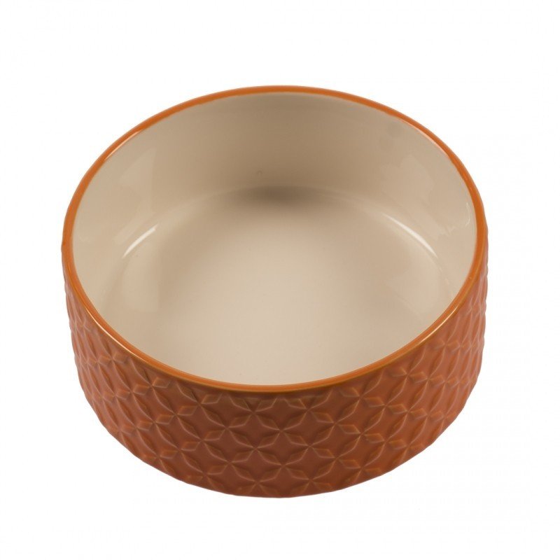 DV 10270 Feeding Bowl Stone Deco Naranja O20cm - 1600ml orange