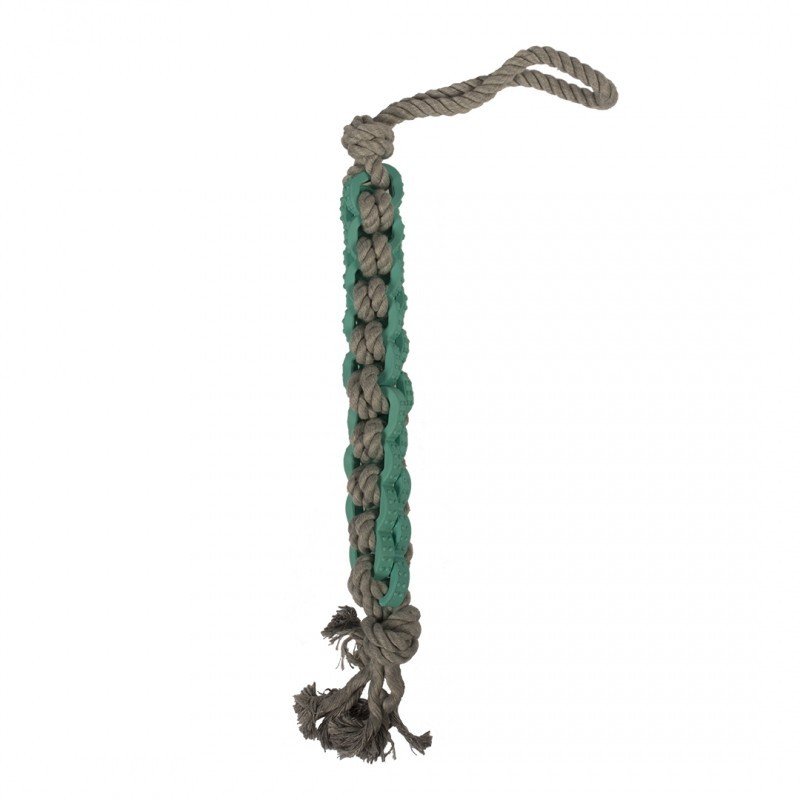 DV 10452 Dogtoy Freshmint Dental Tug Rope 19cm grey/mint