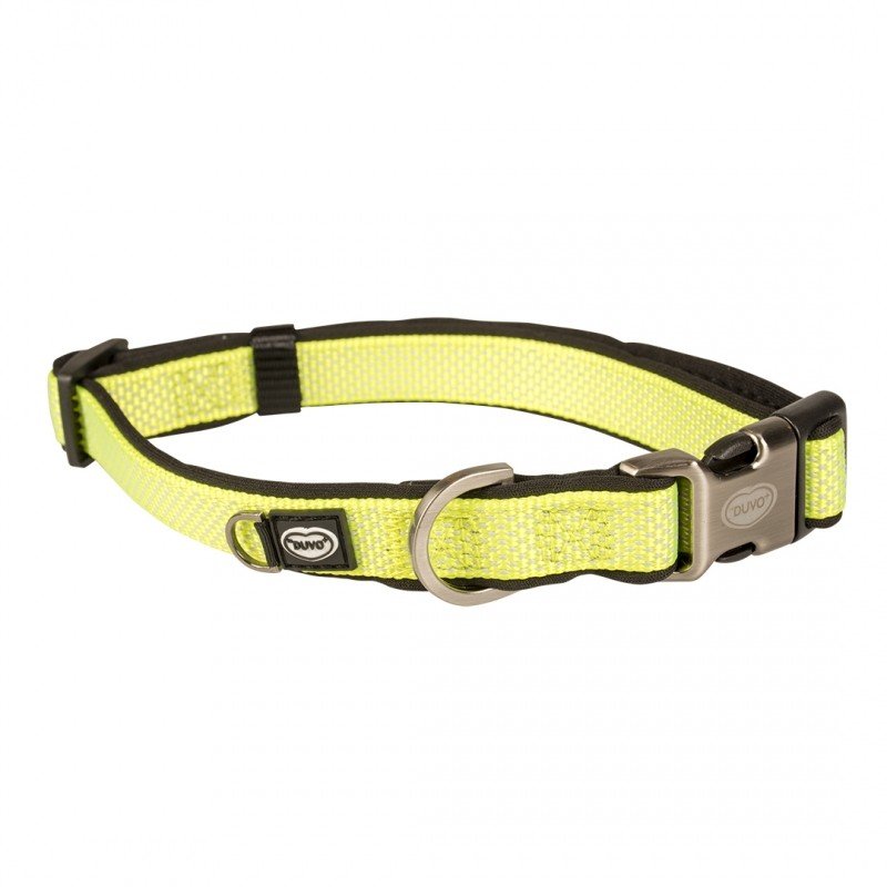 DV 10944 NORTH COLLAR NYLON 30-45cm/15mm neon yellow