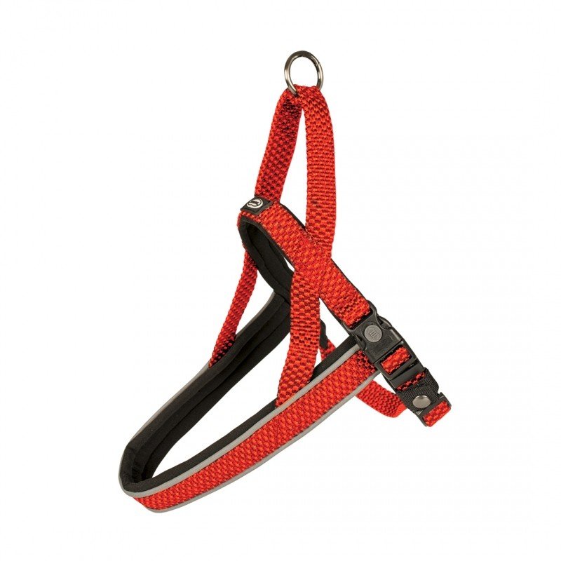 DV 11051 EAST HARNESS NYLON 50-65cm/20mm red