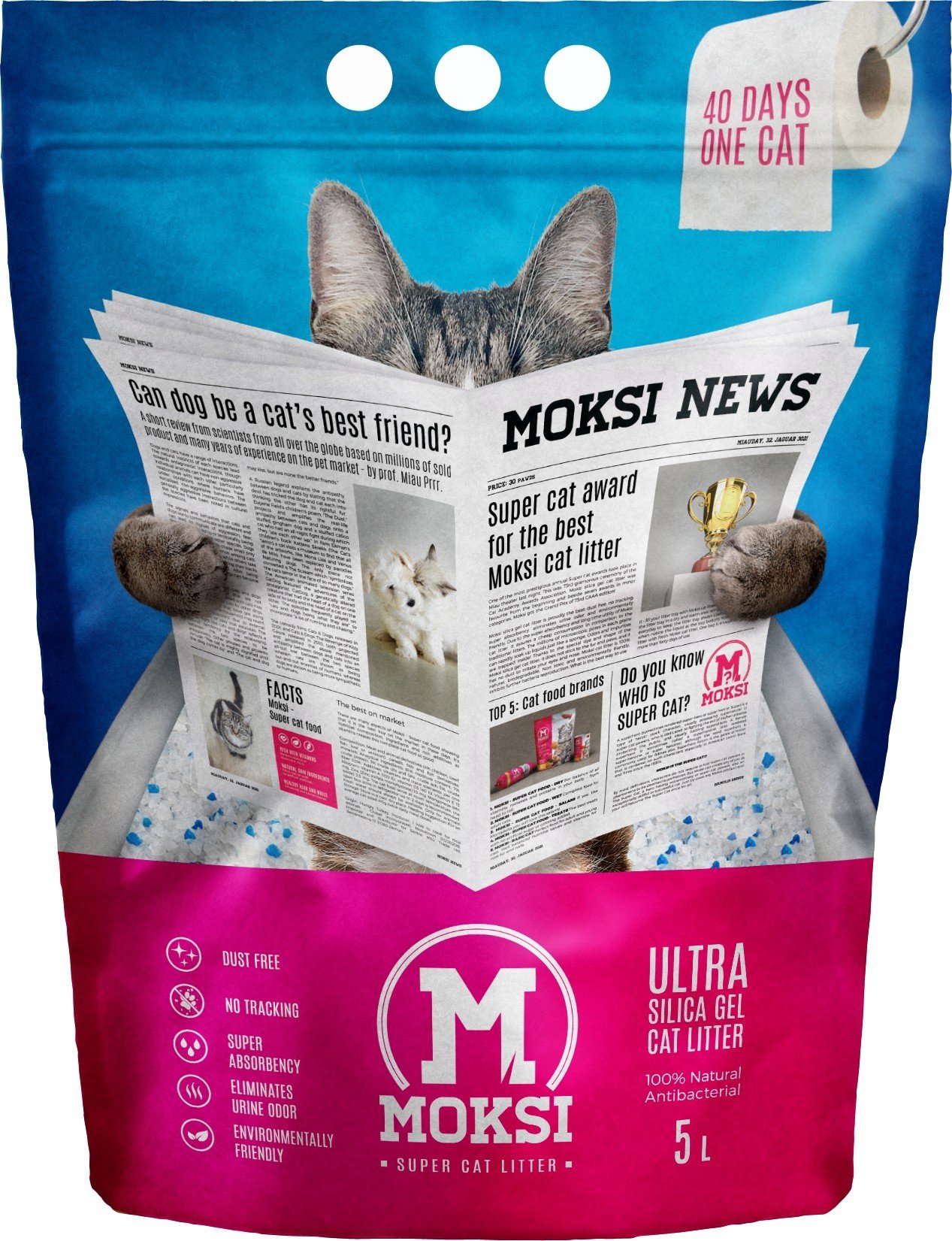 MMS 5l Moksi silikonski pesak za mace