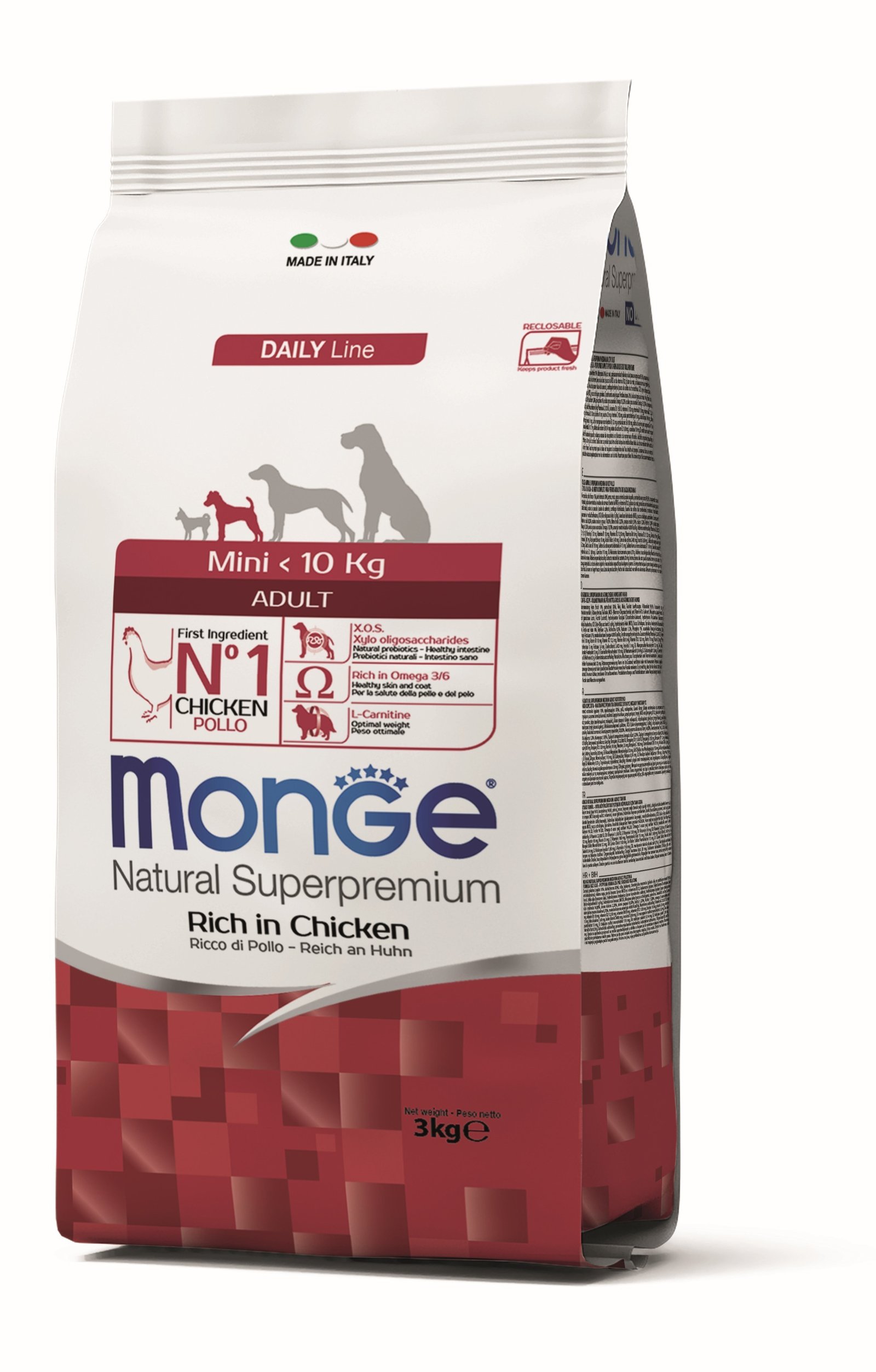 MGM 3kg Monge Dog Mini Adult piletina