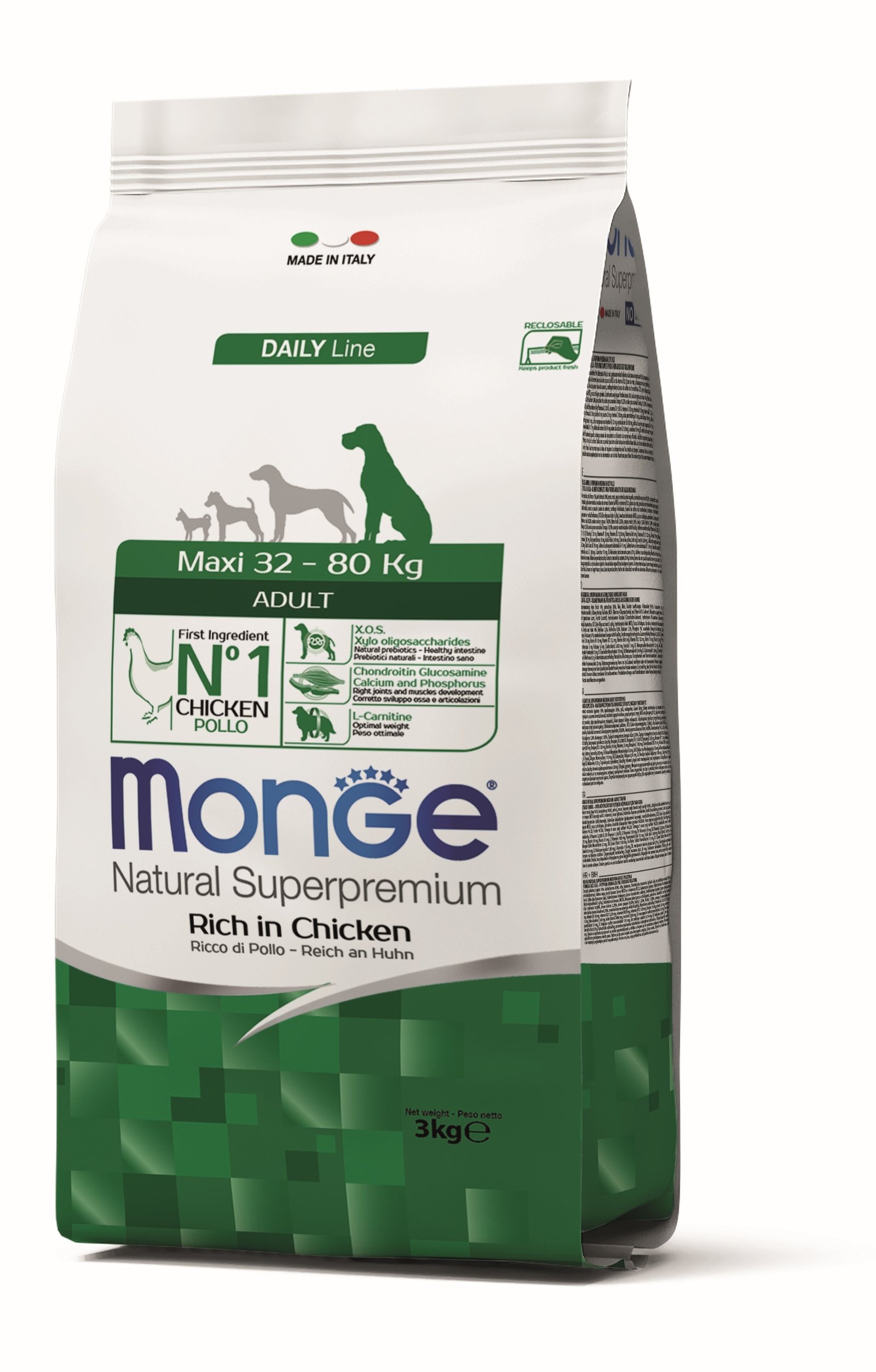 MGM 3kg Monge Dog Maxi Adult
