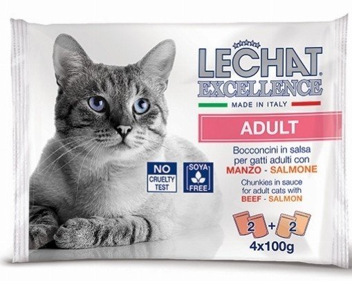 MGL 4x100gr LeChat Excellence sos Flow pack Adult