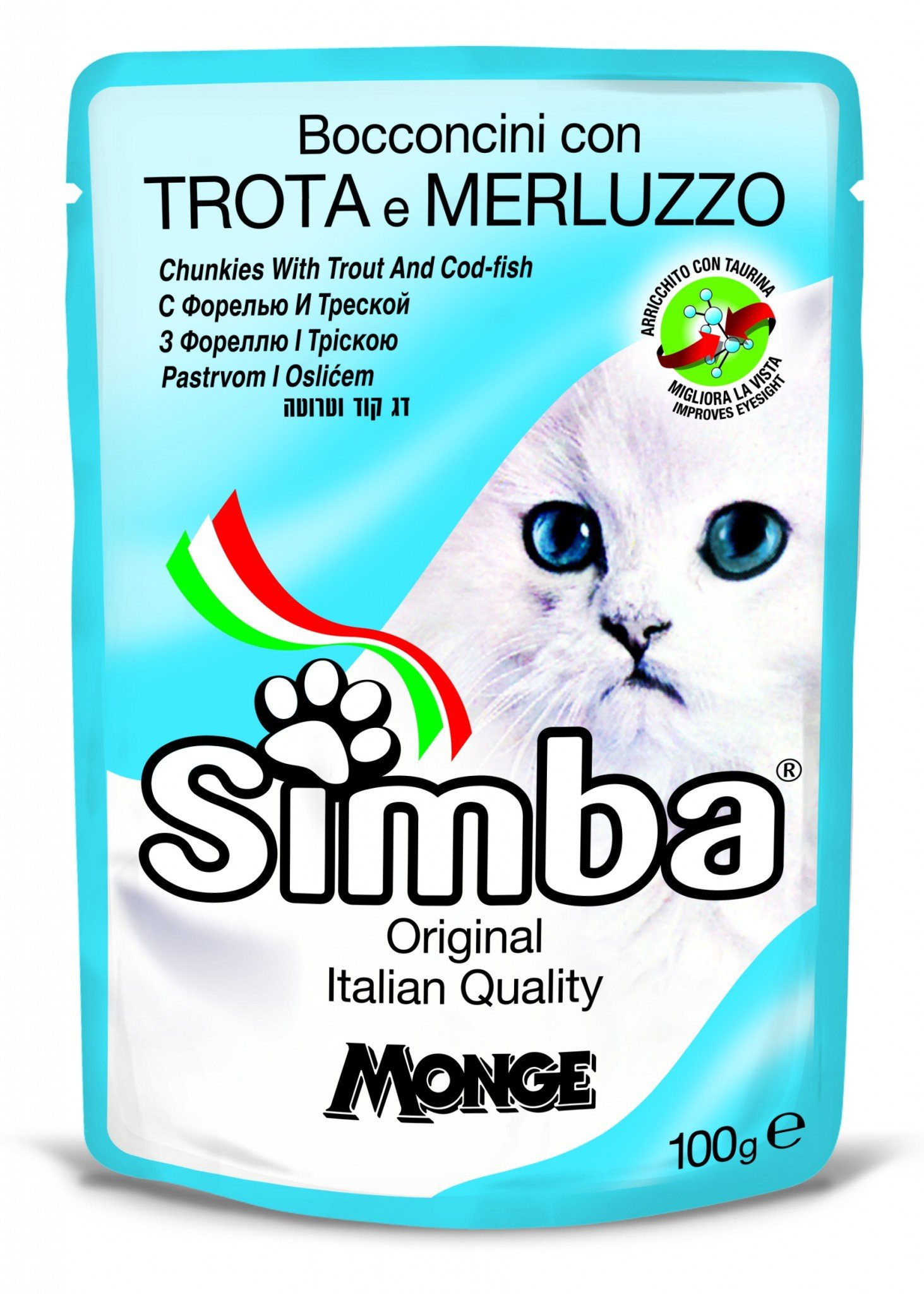 MGS 100g Simba Cat sos pastrmka/bakalar