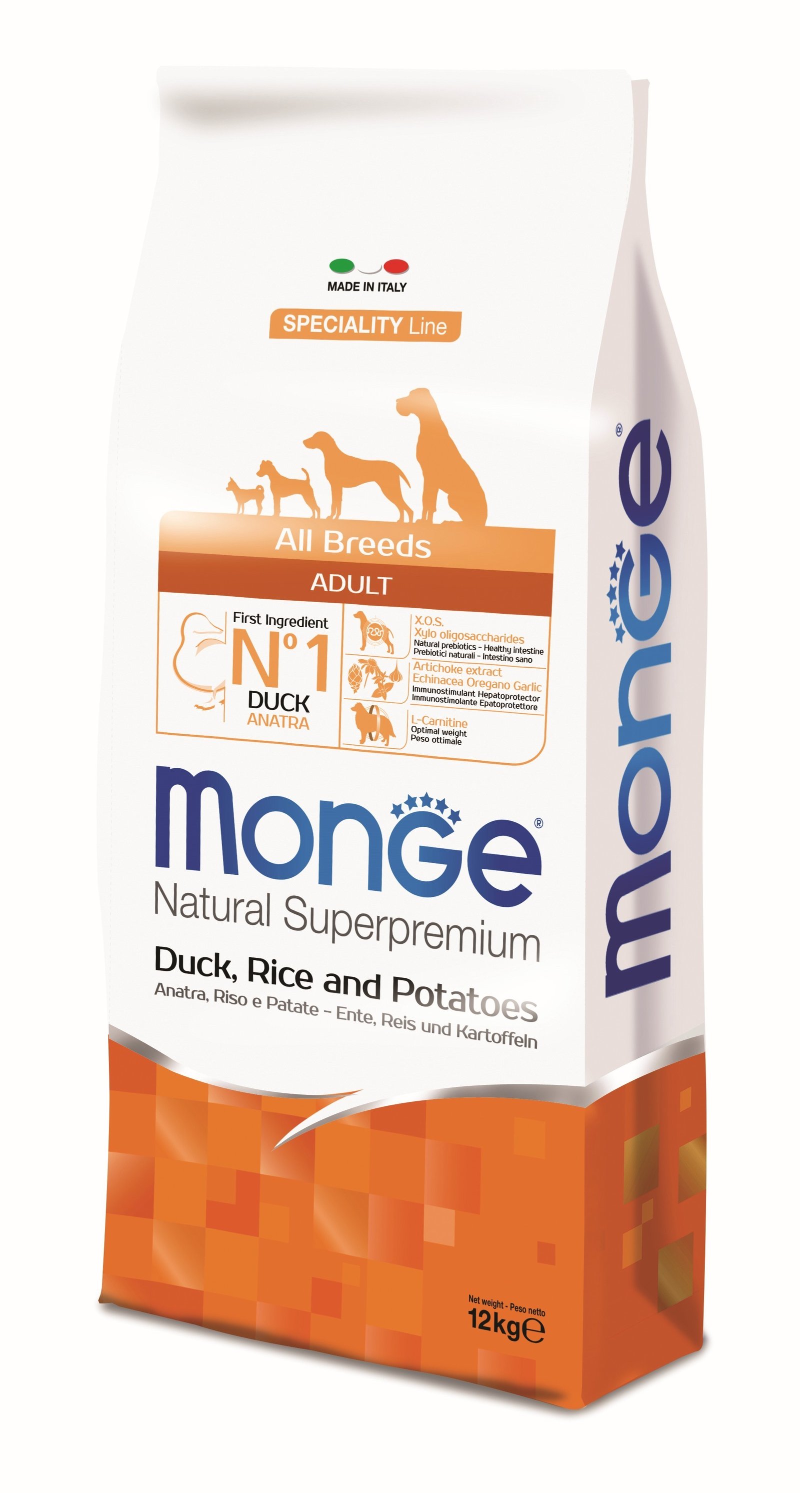 MGM 12kg Monge Dog All Breeds Adult pacetina/riza/krompir (1136)