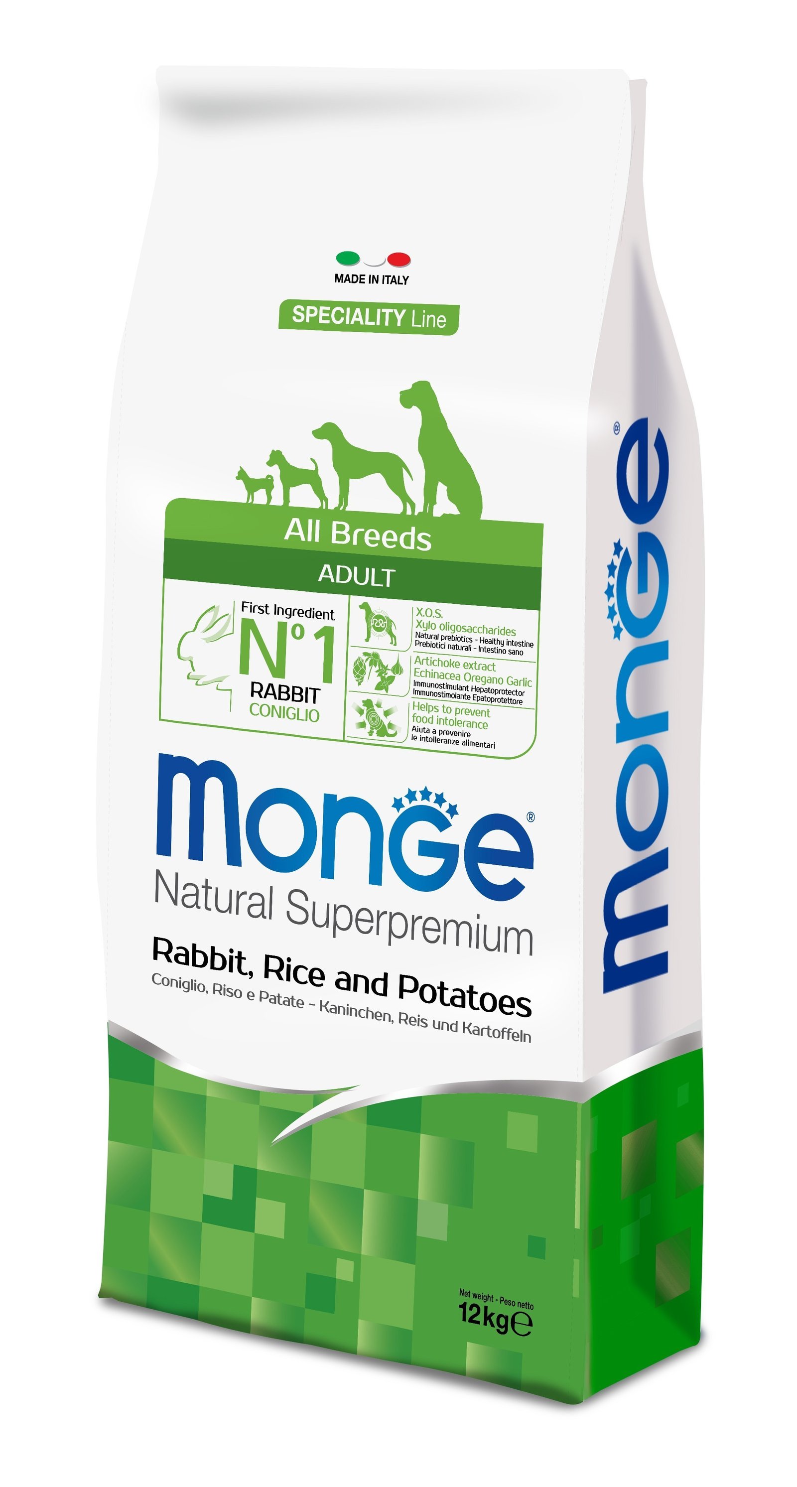 MGM 12kg Monge Dog All Breeds Adult monoprotein zecetina/riza/krompir (1150)