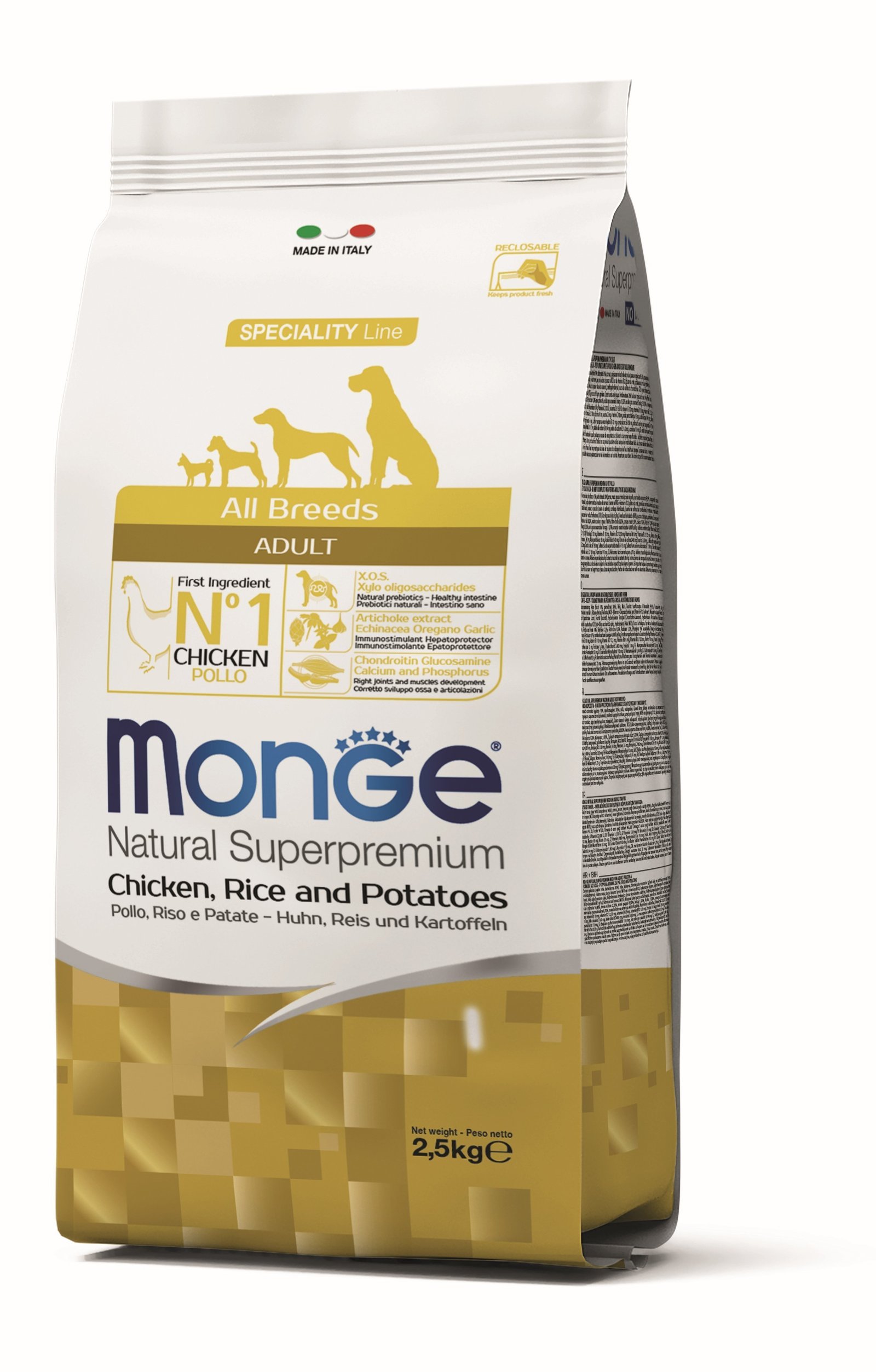 MGM 2.5kg Monge Dog All Breeds Adult piletina