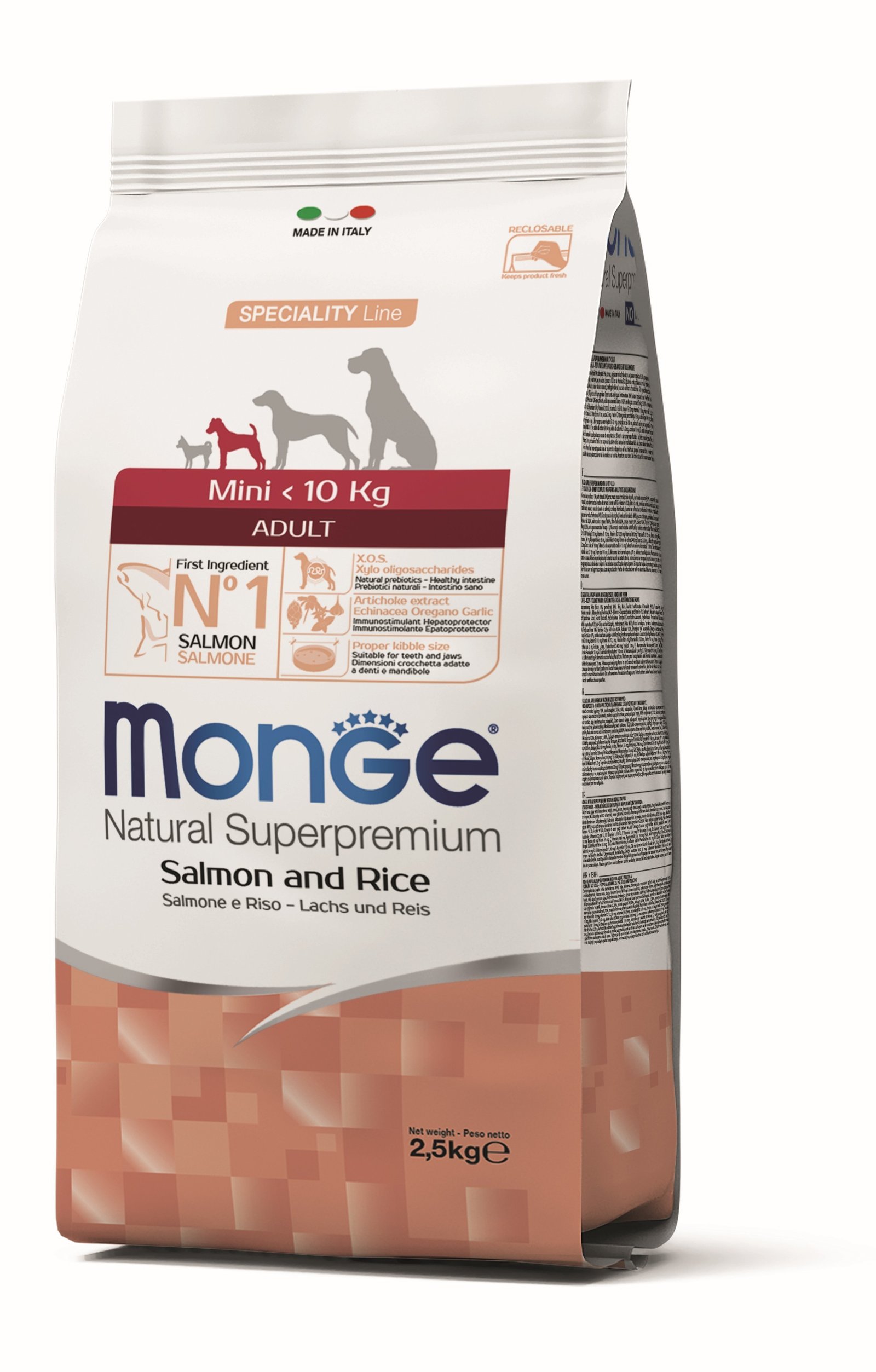 MGM 2.5kg Monge Dog Mini Adult losos