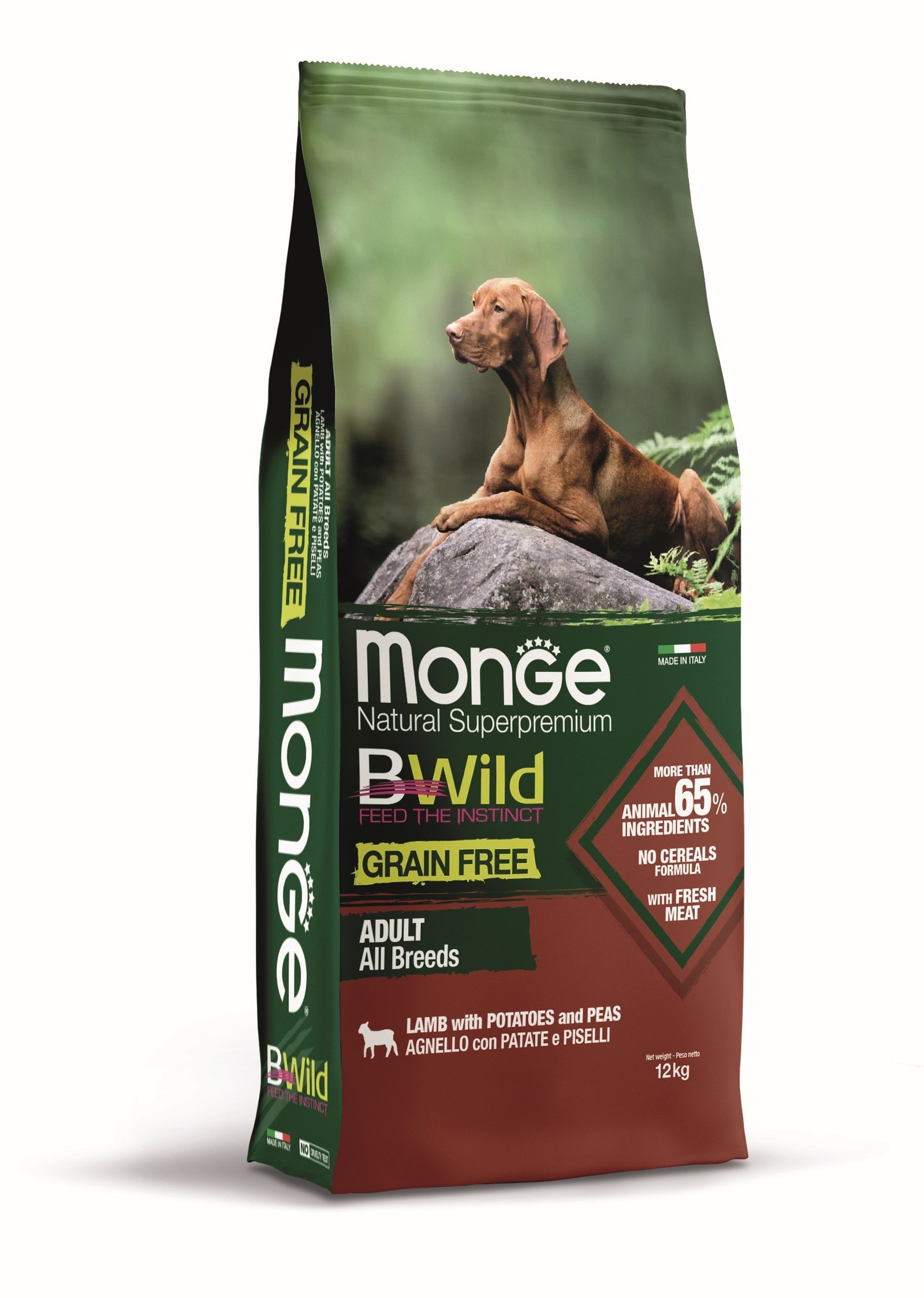 MGB 12kg Bwild Dog Grain Free jagnje/krompir/grasak (1173)