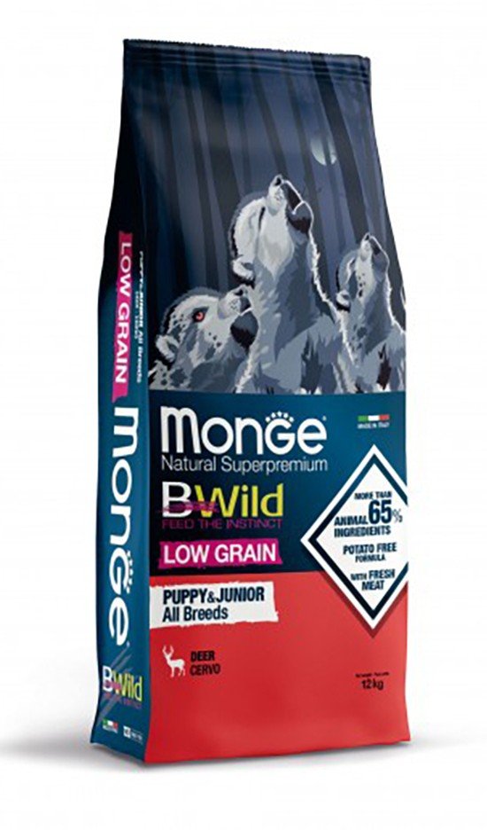 MGB 12kg Bwild Dog Low Grain P&J jelen (1189)
