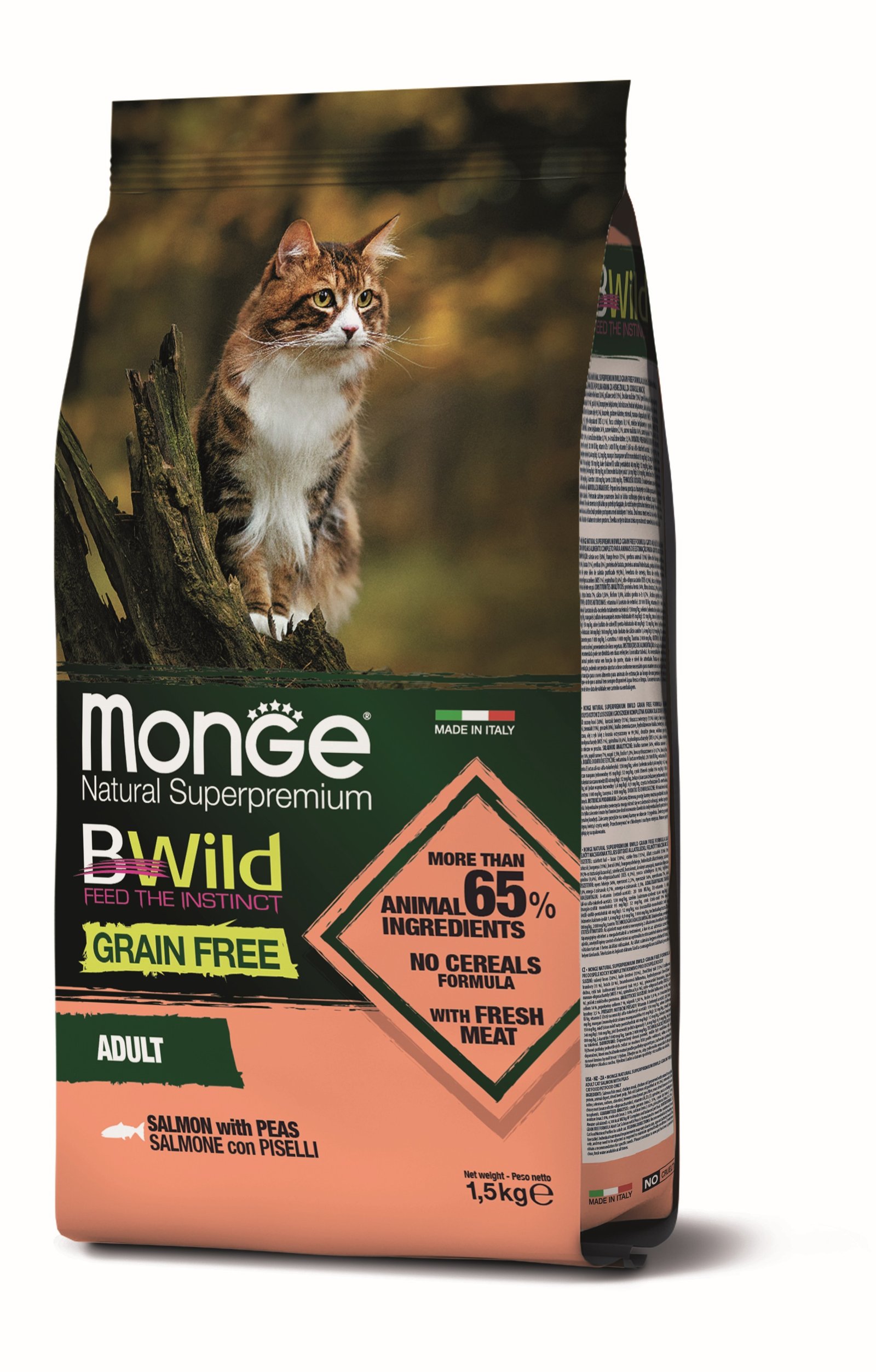 MGB 1.5kg Bwild Cat Grain Free losos/grasak