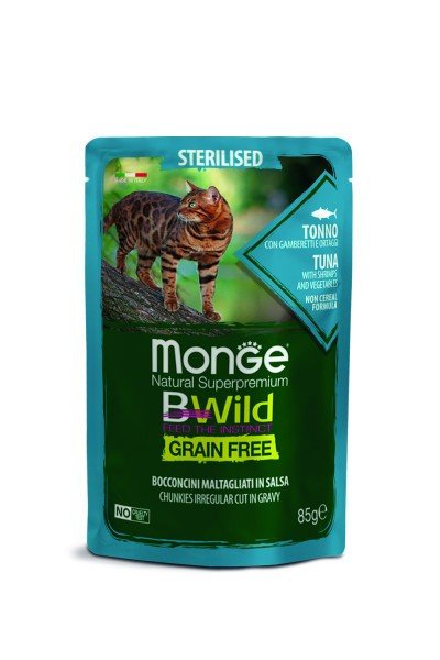 MGB 85gr Bwild Cat sos Steril. - tuna/racici/povrce