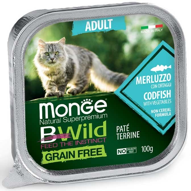 MGB 100gr Bwild Cat pasteta AD bakalar/povrce