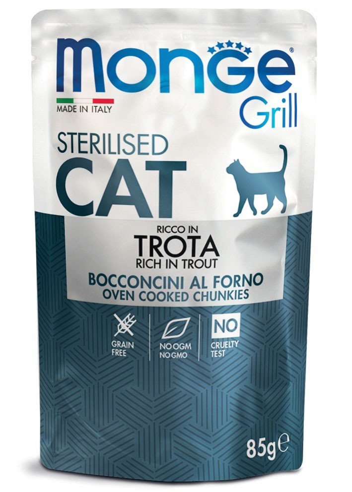 MGM 85gr Monge Cat Grill sos steril. pastrmka