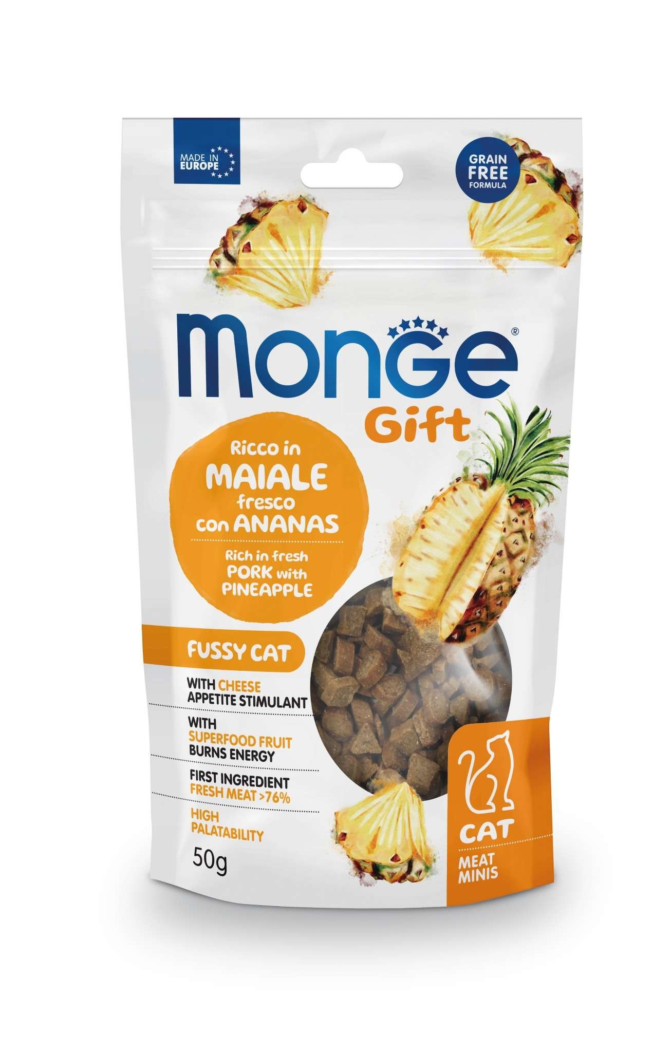 MGP 50gr Monge Gift Cat Fussy Pork with pineapple
