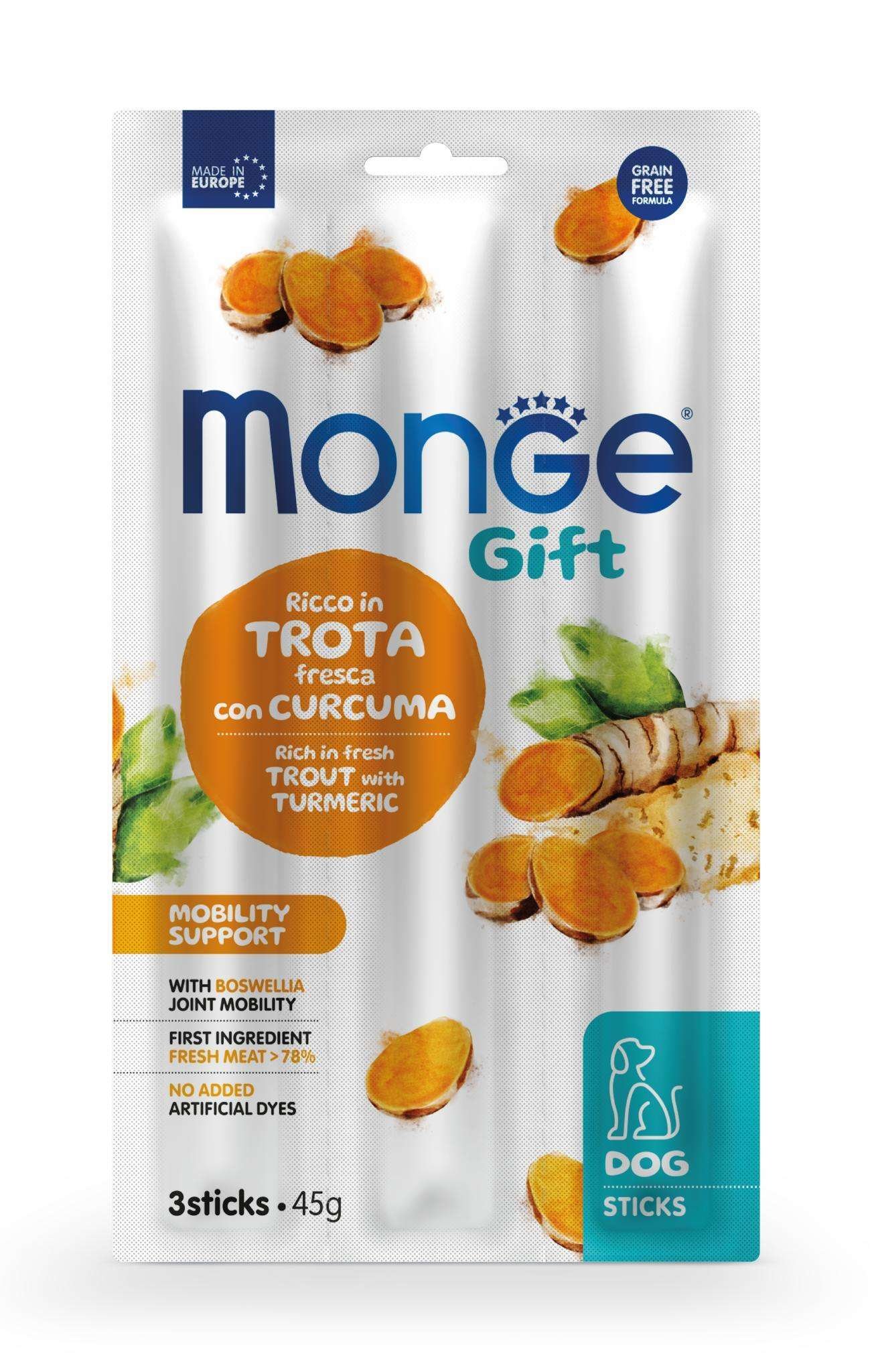 MGP 45gr Monge Gift Dog Mobility support Trout with curcuma