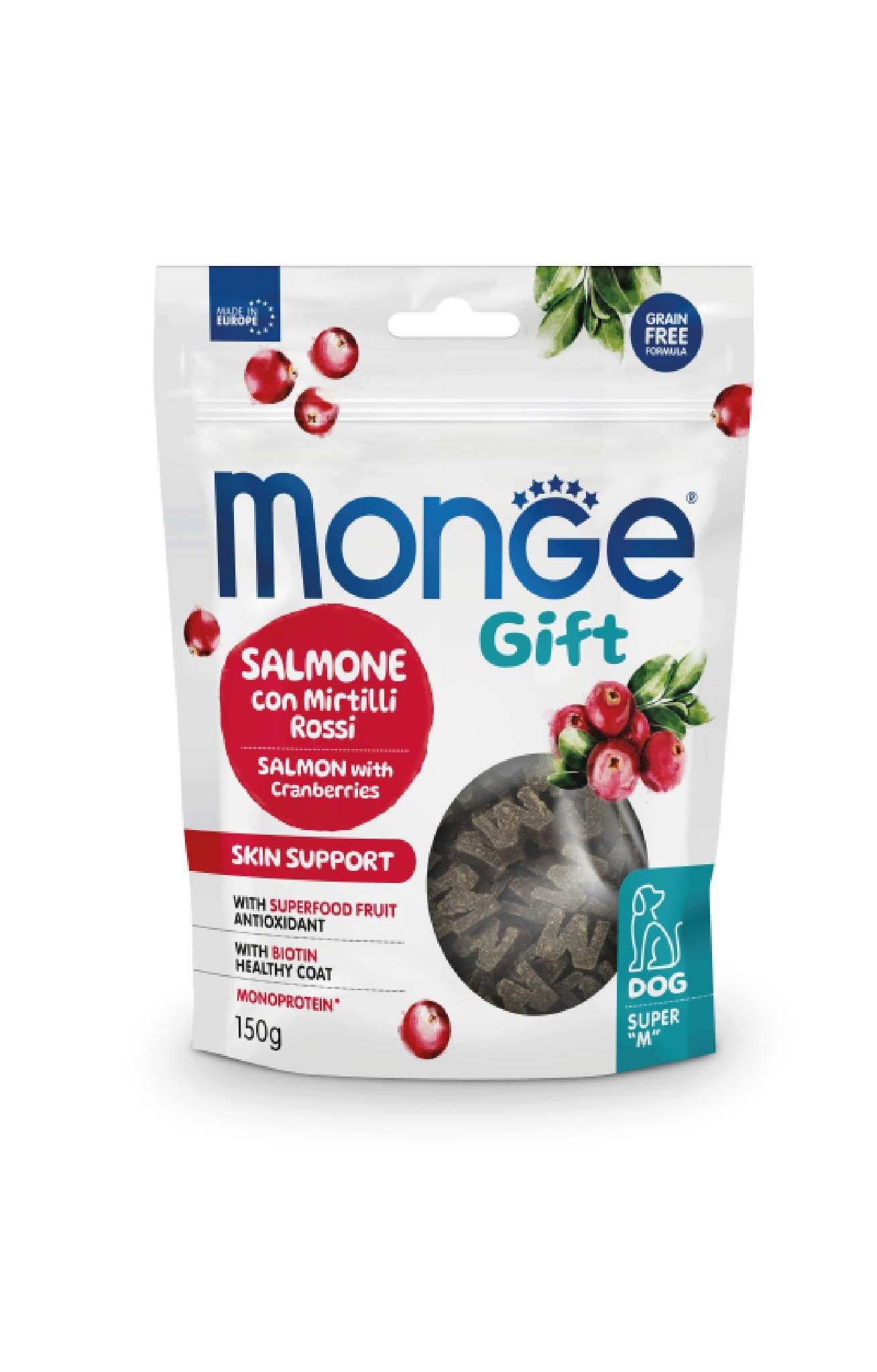 MGP 150gr Monge Gift Dog Skin support Salmon with cranberries