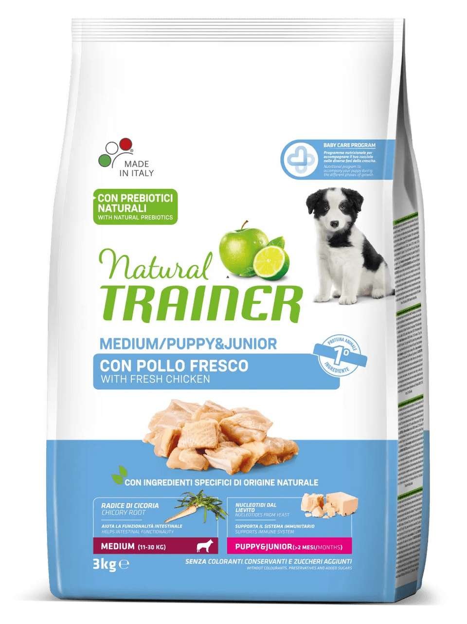 NF 3kg Tr. Natural Dog Medium Puppy&Junior Pollo Fresco