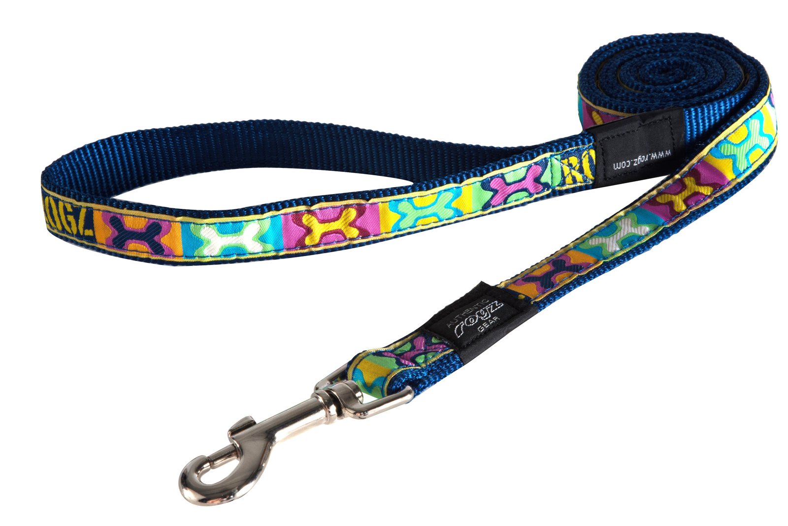 RO RHL03BW Povodac L  Pop Art tamno plavi