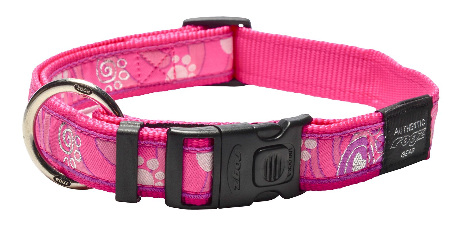 RO RHB02CA SIDE RELEASE COLLAR25mm - 1 Pink Paw