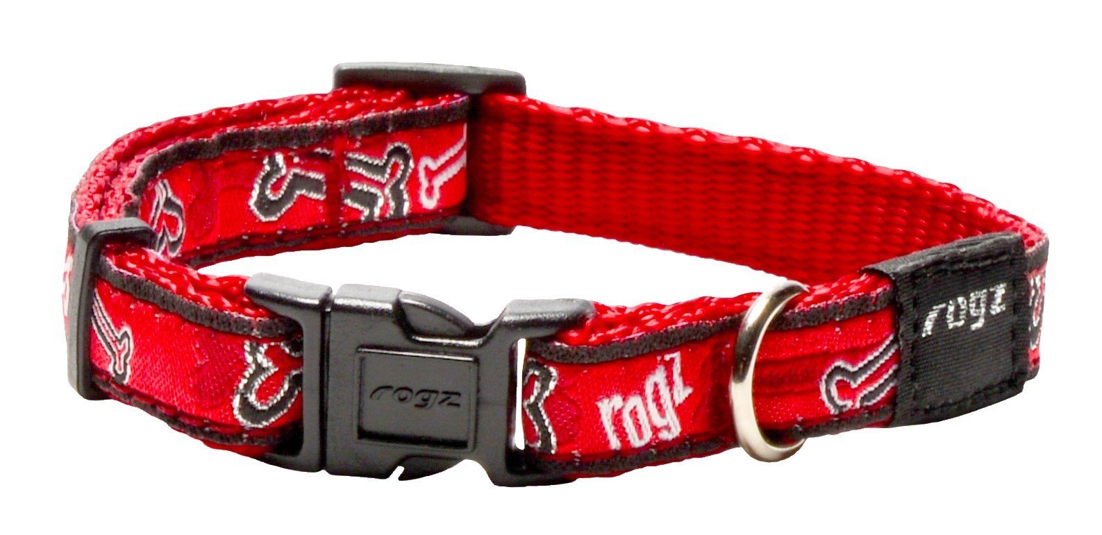 RO RHB01CC SIDE RELEASE COLLAR 11mm - 3/8 Red Rogz Bone