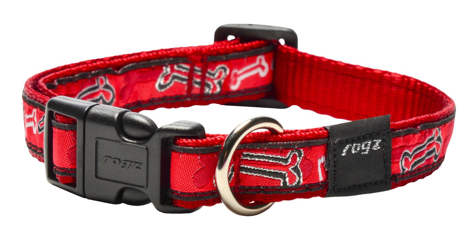 RO RHB12CC SIDE RELEASE COLLAR 16mm - 5/8Red Rogz Bone