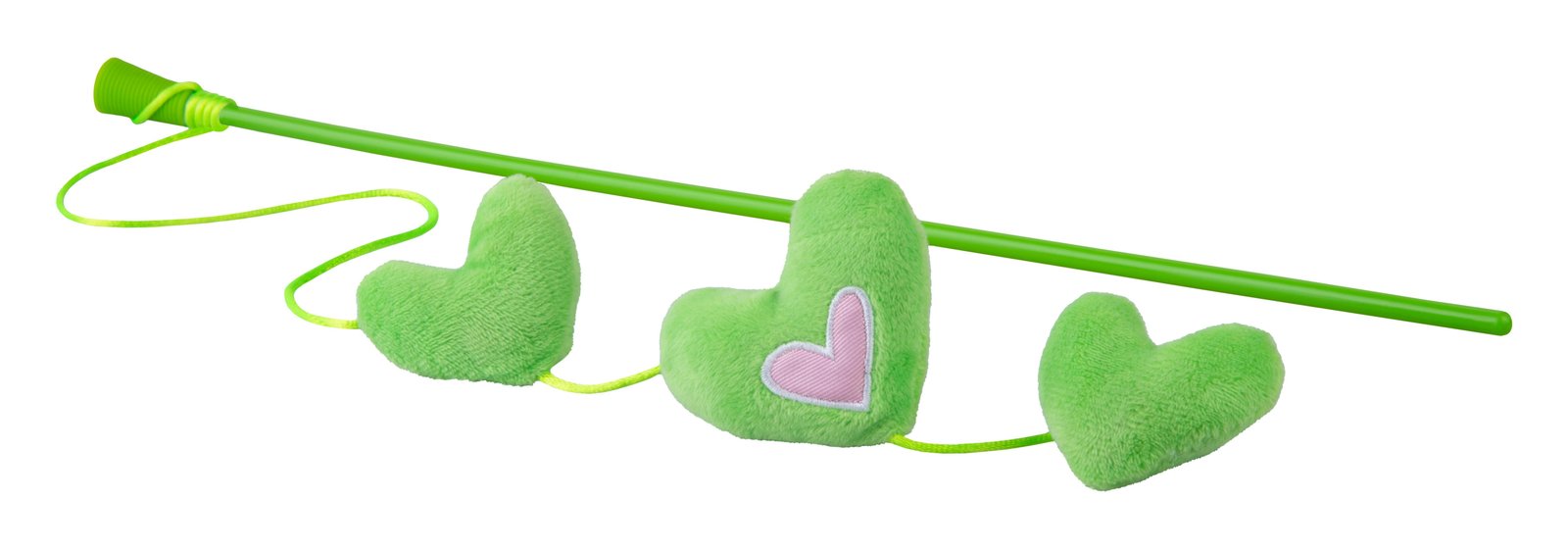 RO RCTT02L Rogz Catnip Hearts Magic Stick Lime