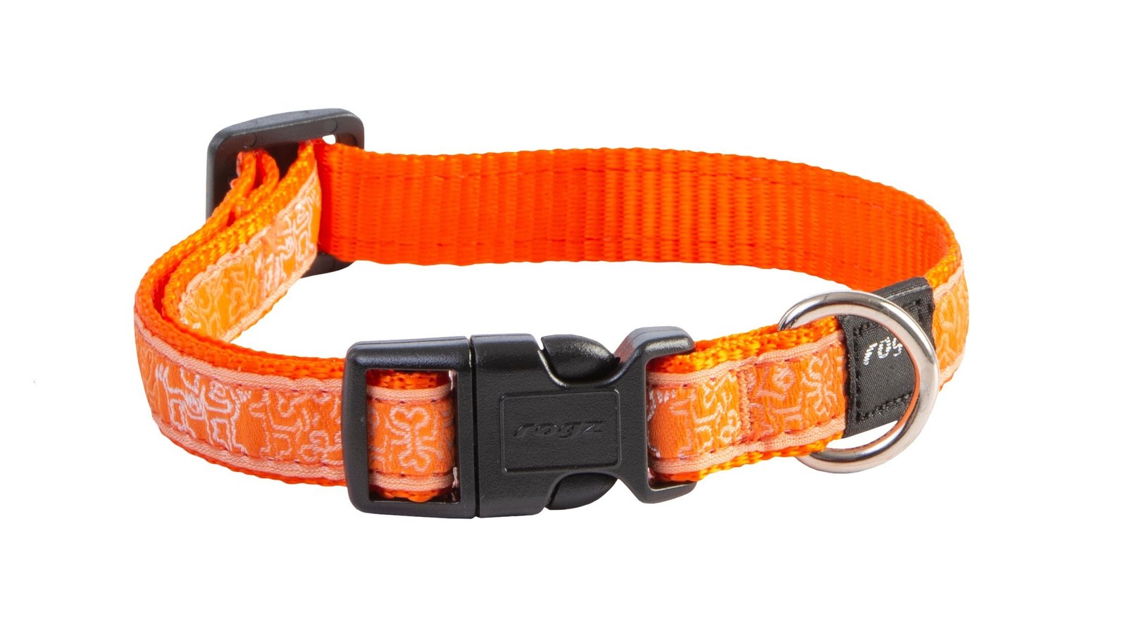 RO RHB12CP Scooter Halsband Orange Doodle-Orange M
