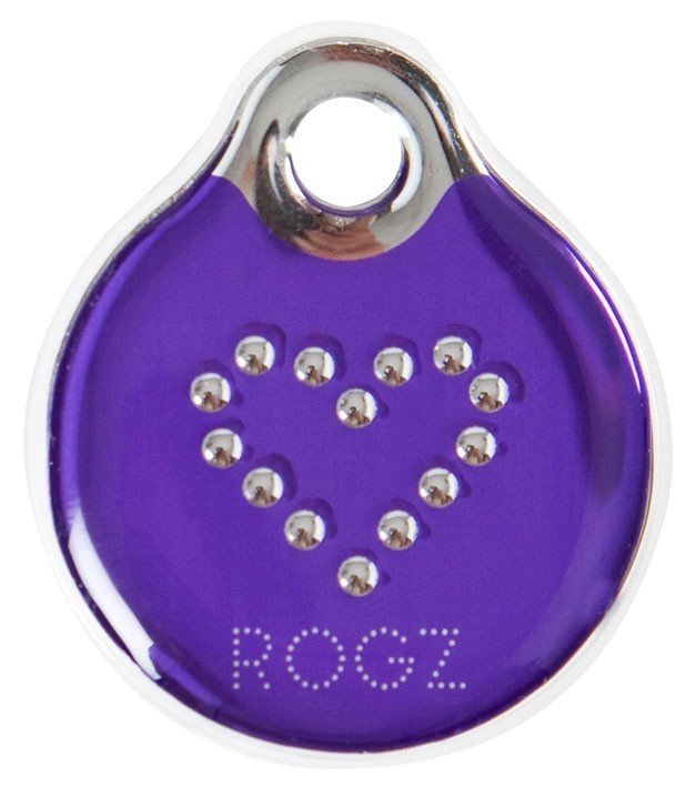 RO RIDR27BJ INSTANT ID TAG  SMALL Purple Chrome