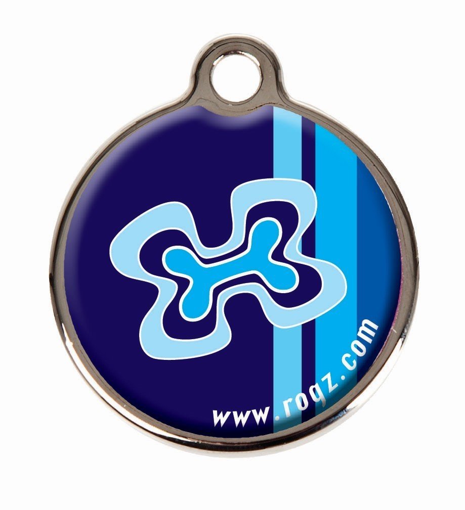 RO RIDM31BP METAL ID TAG  LARGE  Indigo Bones